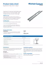 Gypframe 60 I 50 I Stud British Gypsum Gypframe 60 I 50 I Stud British Gypsum